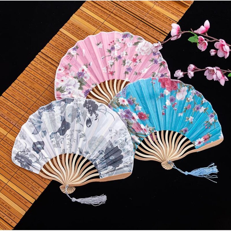 Chinese Japanese Hand Fan Supplier - Personalized Pattern Vintage Flower