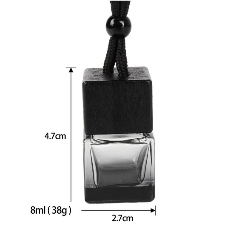 Wood Cap Glass Bottle Supplier - 8ml Black Empty Luxury Mini Classic