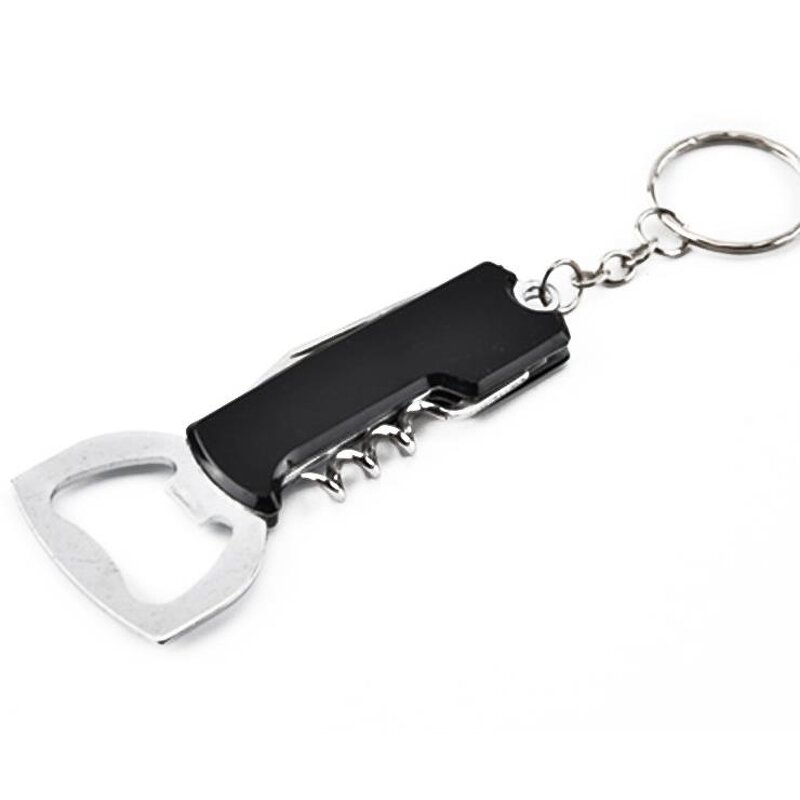 3 in 1 Keychain Bottle Opener Supplier - Creative Stainless Steel Multifunction