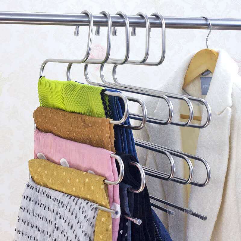 S-Type Pants Hanger Factory - Stainless Steel Clothes Organizer for