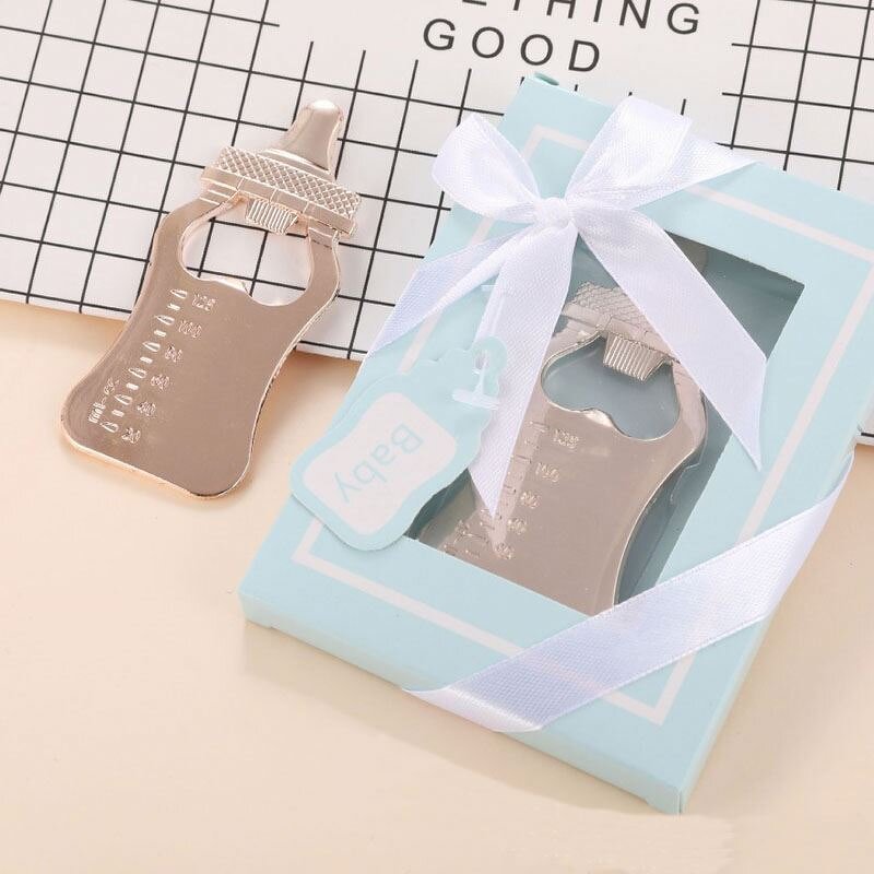 Gold Milk Bottle Opener Supplier - Baby Shower Return Gifts Baptism