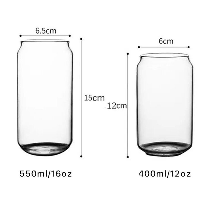 Beer Can Glass Cups Factory - 12oz 16oz Clear Soda Coffee Drinking