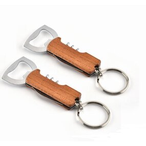 3 in 1 Keychain Bottle Opener Supplier - Creative Stainless Steel Multifunction