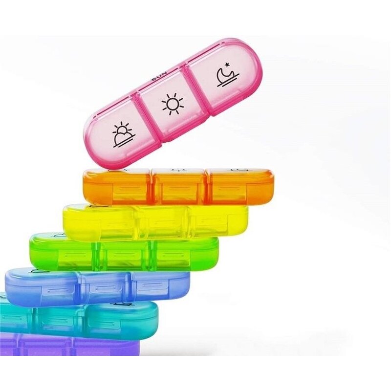 Eco Friendly Pill Box Factory - Wholesale 3 Compartments 7 Days Travel