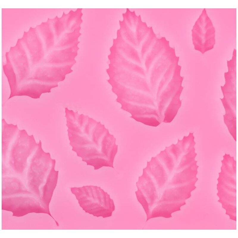 Silicone Chocolate Mould Factory - Leaves Shape Sugar Lace Fondant