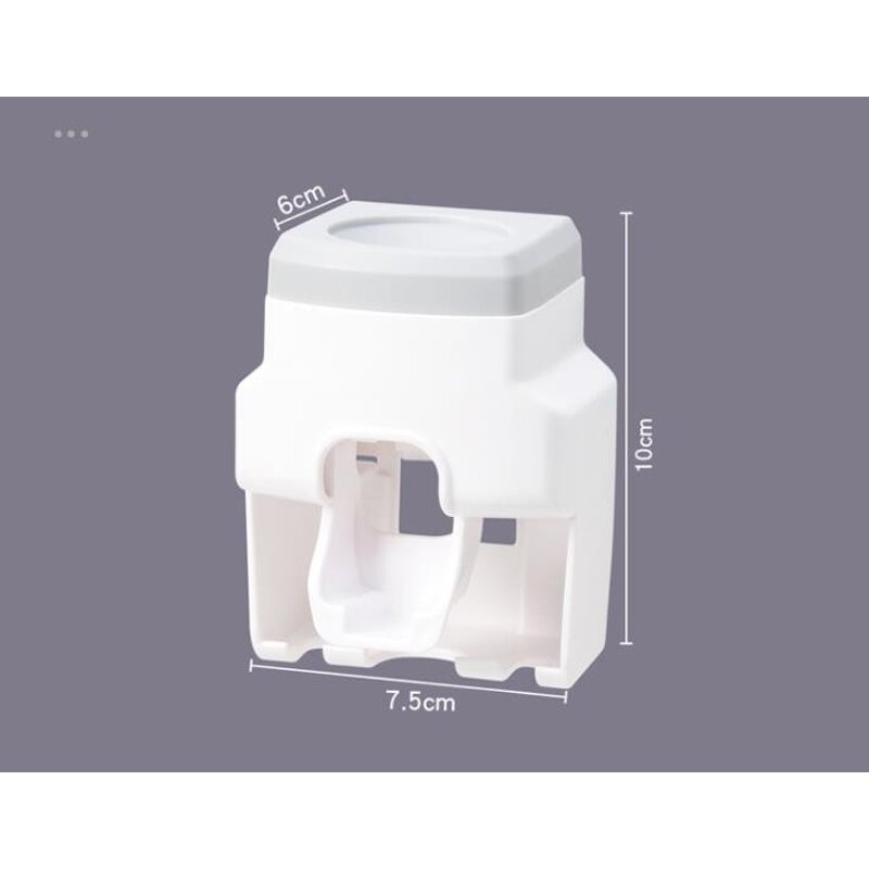 Toothbrush Holder Set Supplier - with Toothpaste Dispenser 2 Holder Wall