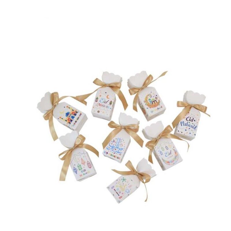 Eid Mubarak Candy Box Factory - 24pcs/bag 8 Design Ramadan Gift Box