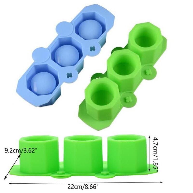 Concrete Flower Pot Mold Supplier - 3 Holes Round Geometric Polygonal