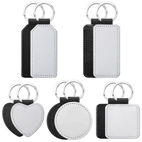 PU Leather Keychain Manufacturer - Sublimation Blanks Heat Transfer Custom