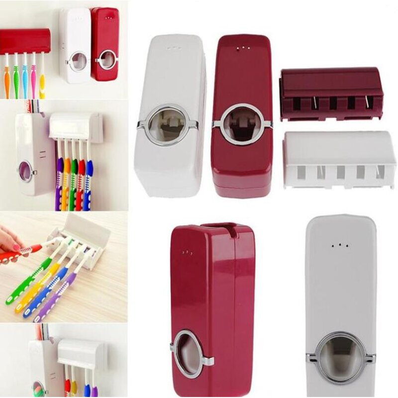Automatic Toothpaste Dispenser Factory - with Toothbrush Holder Auto