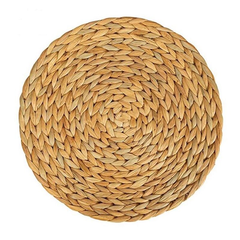 Rattan Placemats Supplier - Customized Natural Round Woven Braided