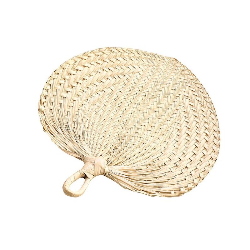 Natural Raffia Hand Fan Factory - Boho-Style Handcraft Home Art Weave