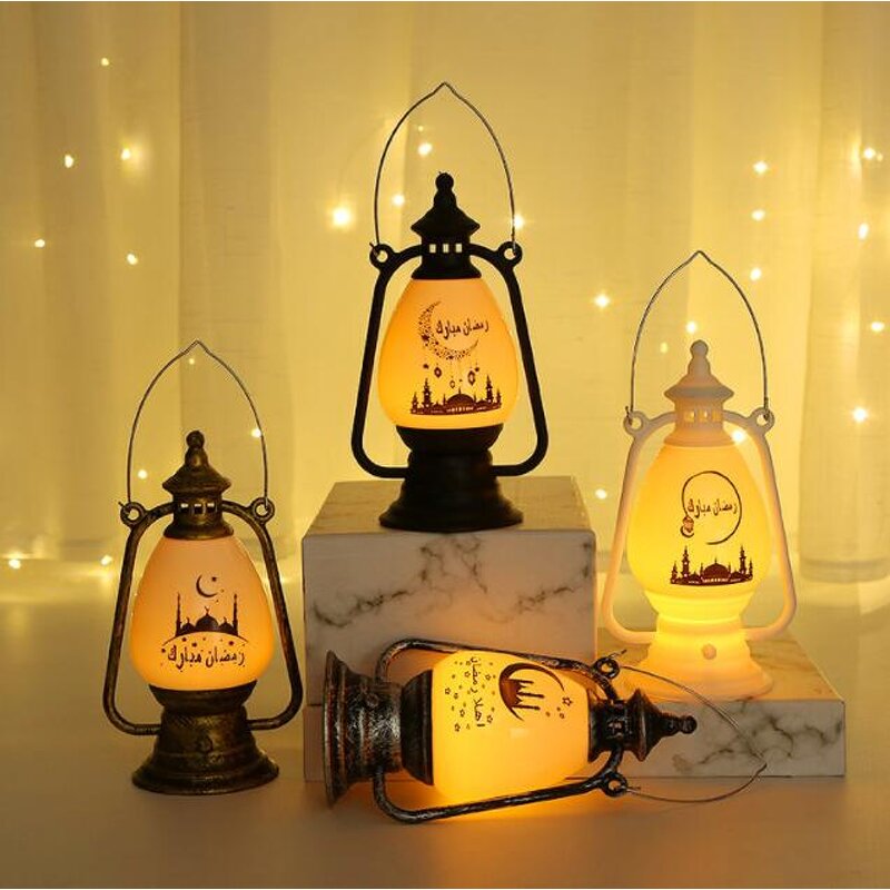 Ramadan Lantern Supplier - Holiday Decoration Crafts Plastic LED