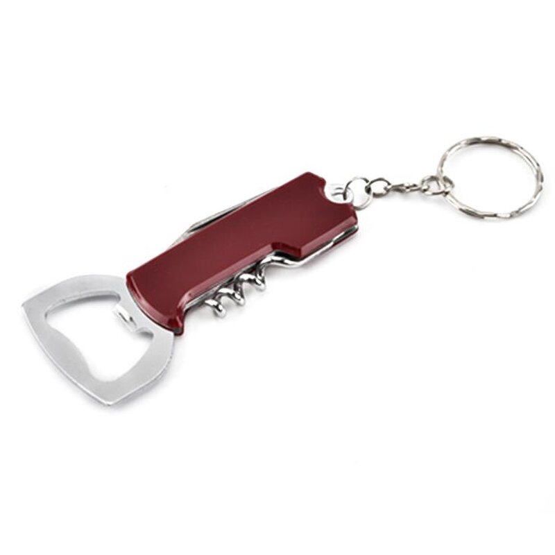 3 in 1 Keychain Bottle Opener Supplier - Creative Stainless Steel Multifunction