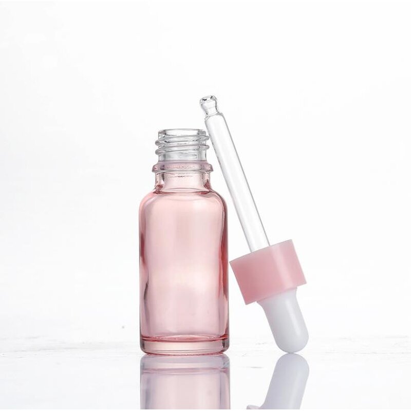 Glass Dropper Bottle Factory - 5-100ml Mini Pink with Dropper for