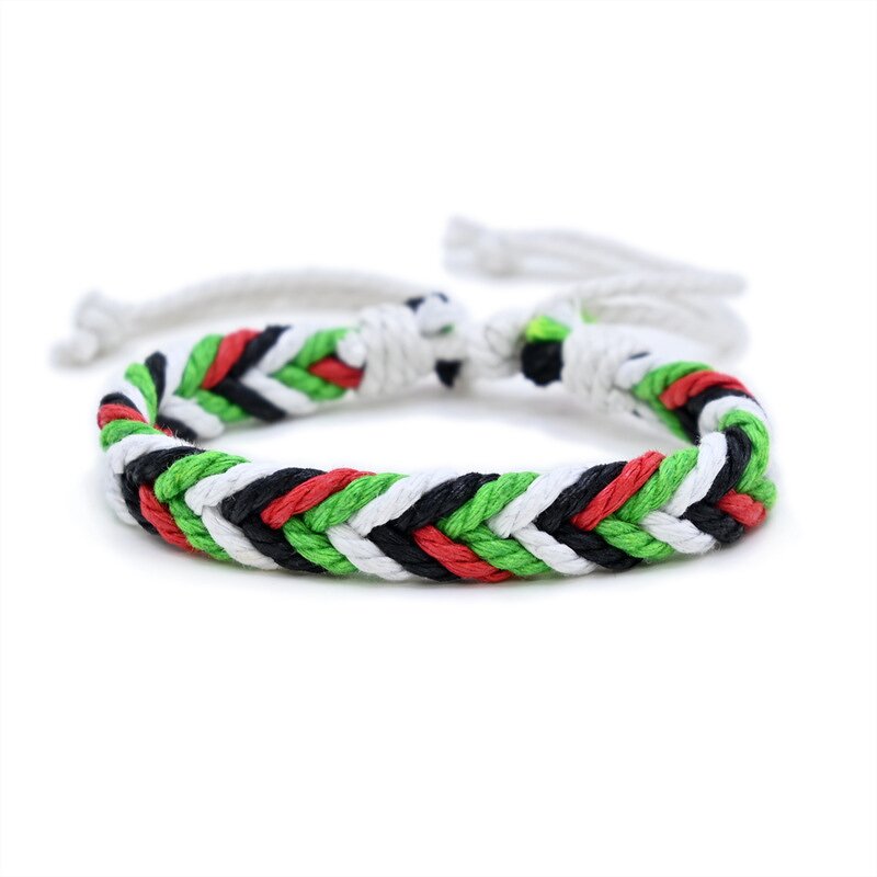 Free Palestine Bracelet Factory - Wholesale Cotton String Wax Line Handmade