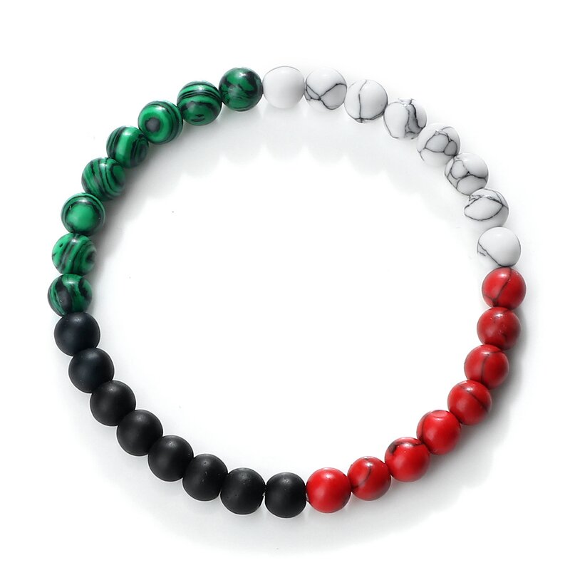 Palestine Bracelet Manufacturer - Bulk Kuwait UAE Flag Color Beaded