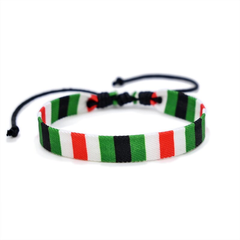 Free Palestine Bracelet Factory - Wholesale Cotton String Wax Line Handmade