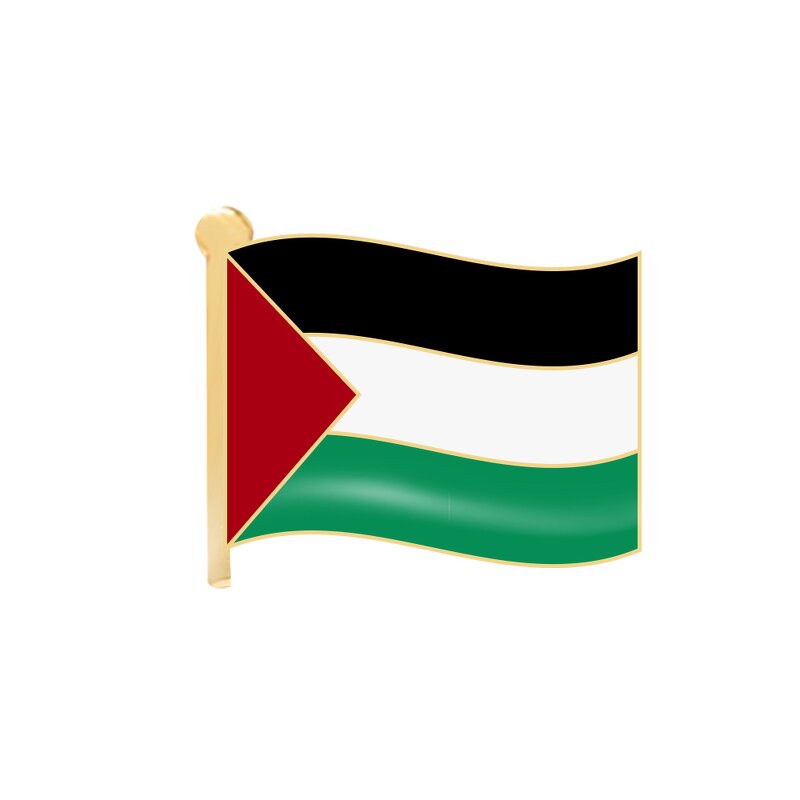 Palestine Brooch Factory - Wholesale Free Palestine Flag Metal Pin