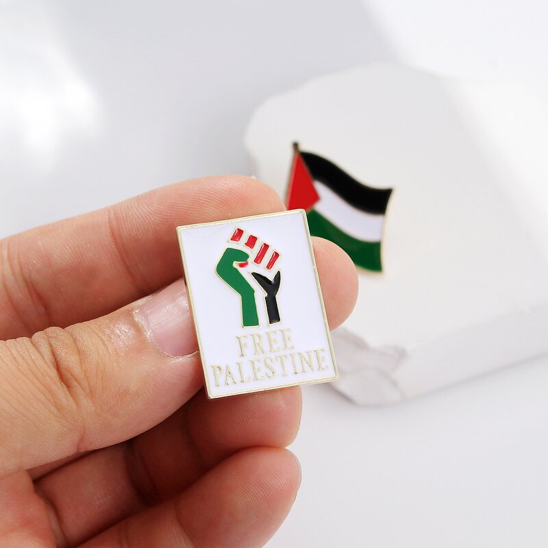 Palestine Brooch Factory - Wholesale Free Palestine Flag Metal Pin