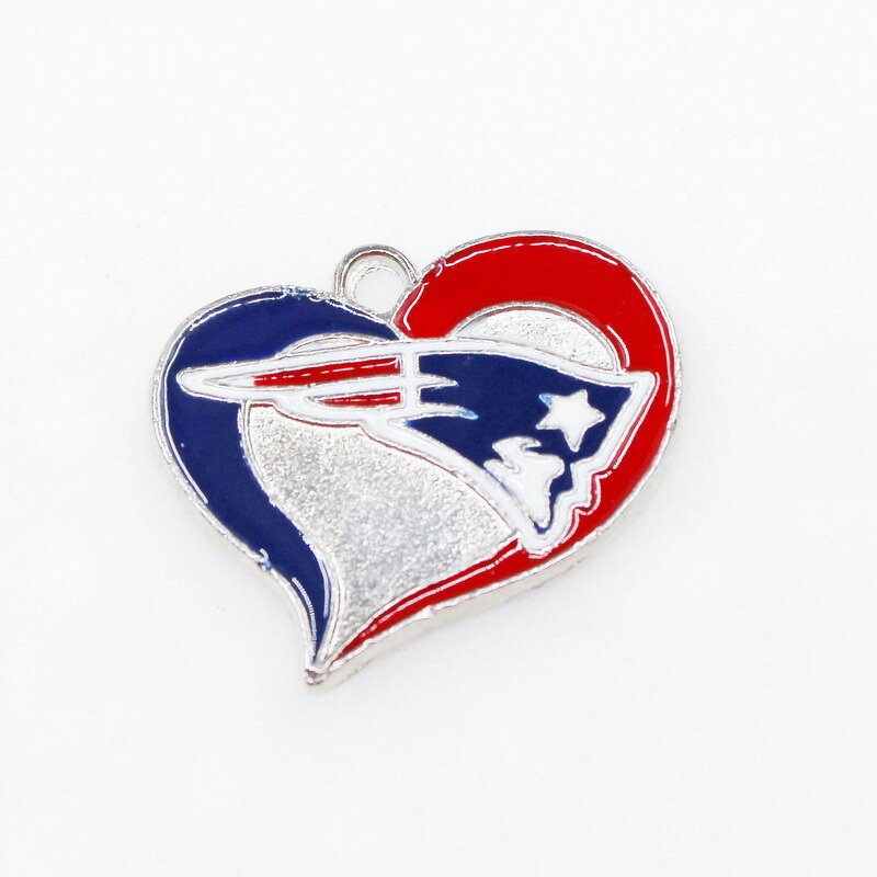 NFL Keychain Charms Factory - Wholesale Heart Shape Team Logo Jewelry