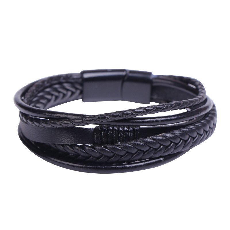 Leather Braided Bracelet Factory - Bulk Simple Woven Bracelet for Men