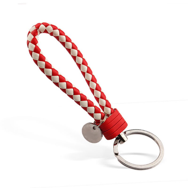 Leather Lanyard Keychain Supplier - Bulk DIY Woven Pendant Gift