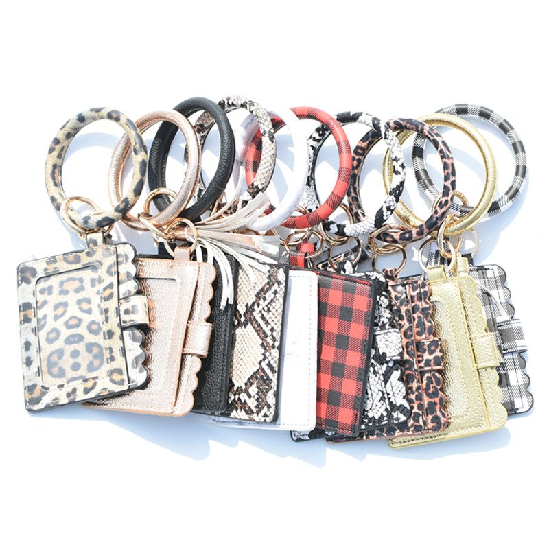 PU Leather Bracelet Keychain Factory - Custom Wristlet Wallet for Women
