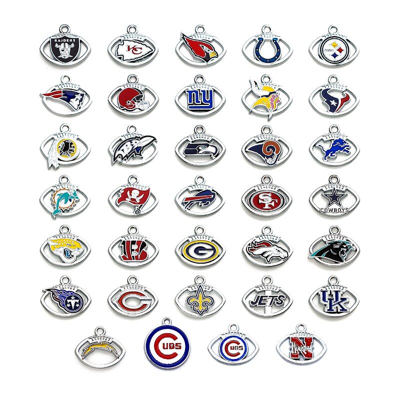 NFL Pendant Supplier - Custom Alloy Drop Team Logo Ornament
