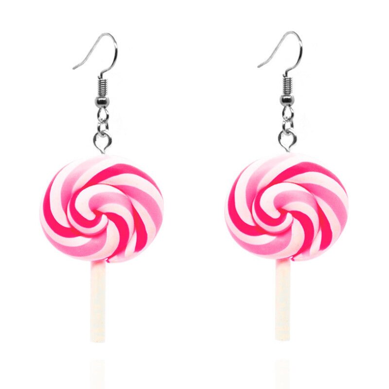 Lollipop Earrings Factory - Bulk Rainbow Color Fashion Simple Earrings