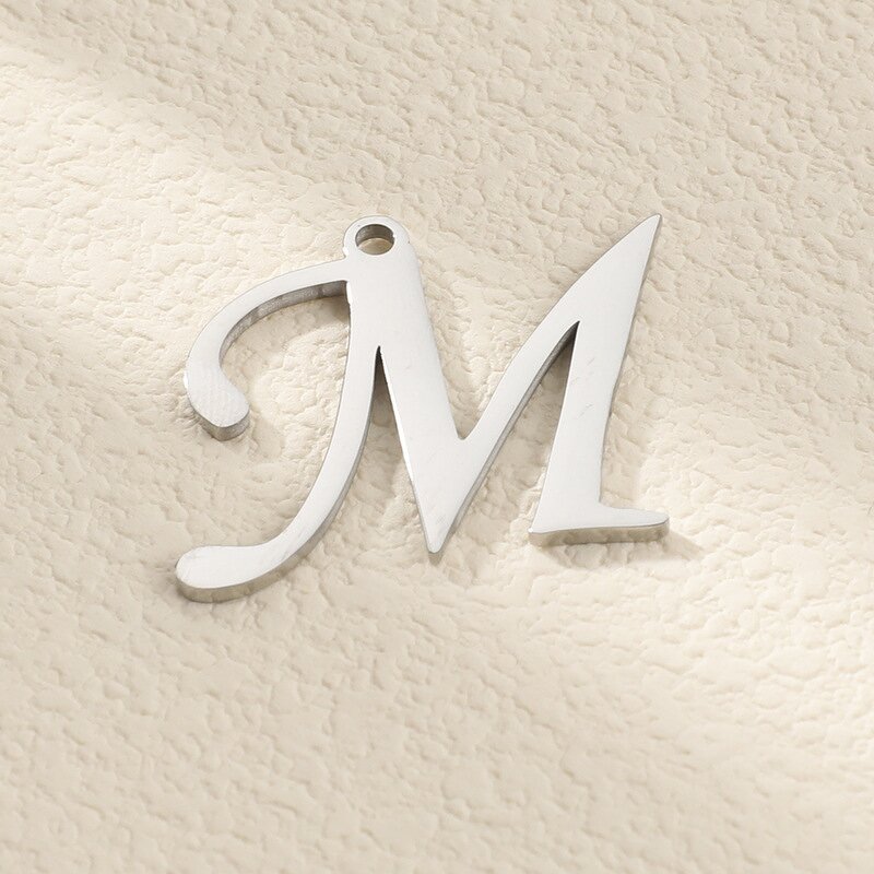 Letter Pendant Keychain Manufacturer - Wholesale A-Z Stainless Steel Charms