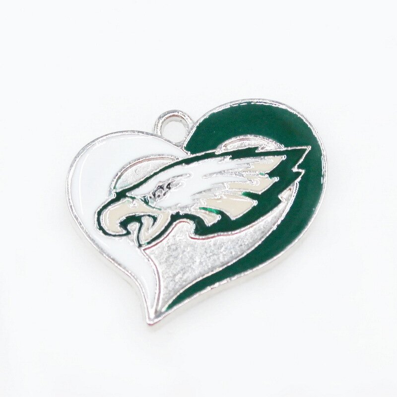 NFL Keychain Charms Factory - Wholesale Heart Shape Team Logo Jewelry