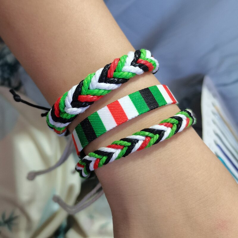 Free Palestine Bracelet Factory - Wholesale Cotton String Wax Line Handmade