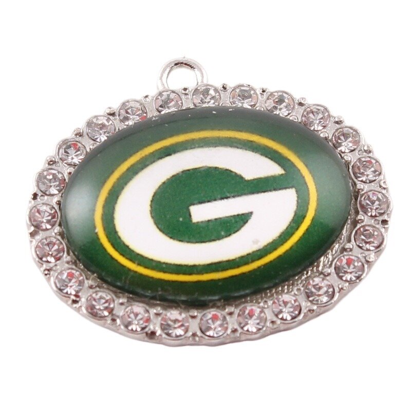 NFL Charms Manufacturer - Wholesale Oval Jeweled Pendant Bracelet