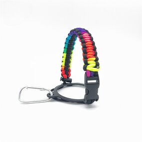 Paracord Bottle Strap Supplier - Wholesale Braided Bracelet with Carabiner