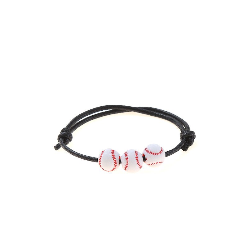 Sports Bracelet Factory - Bulk Wax Line Woven Baseball Tennis Bangle