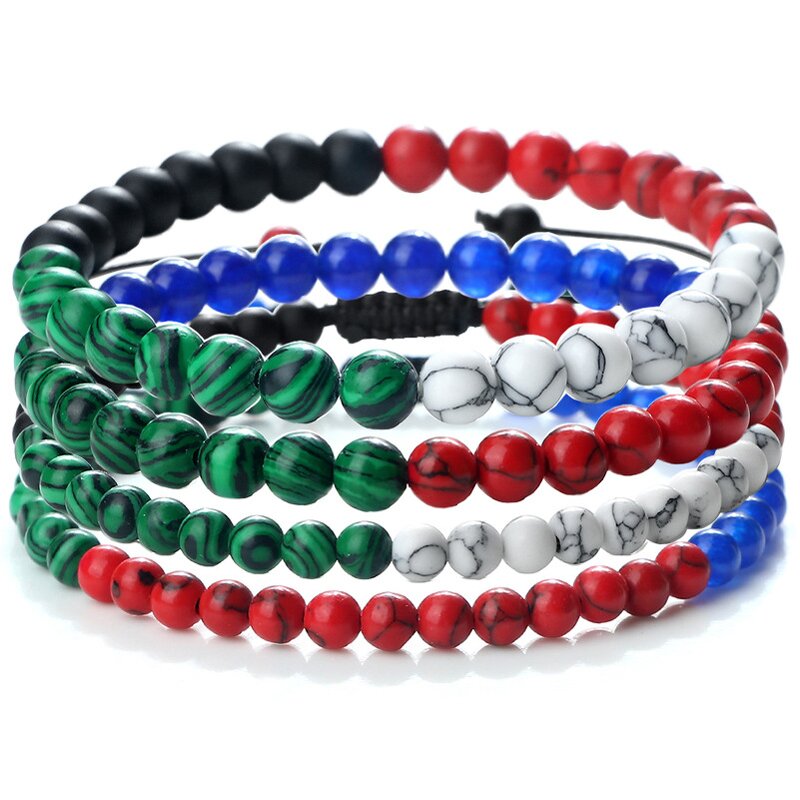Palestine Bracelet Manufacturer - Bulk Kuwait UAE Flag Color Beaded