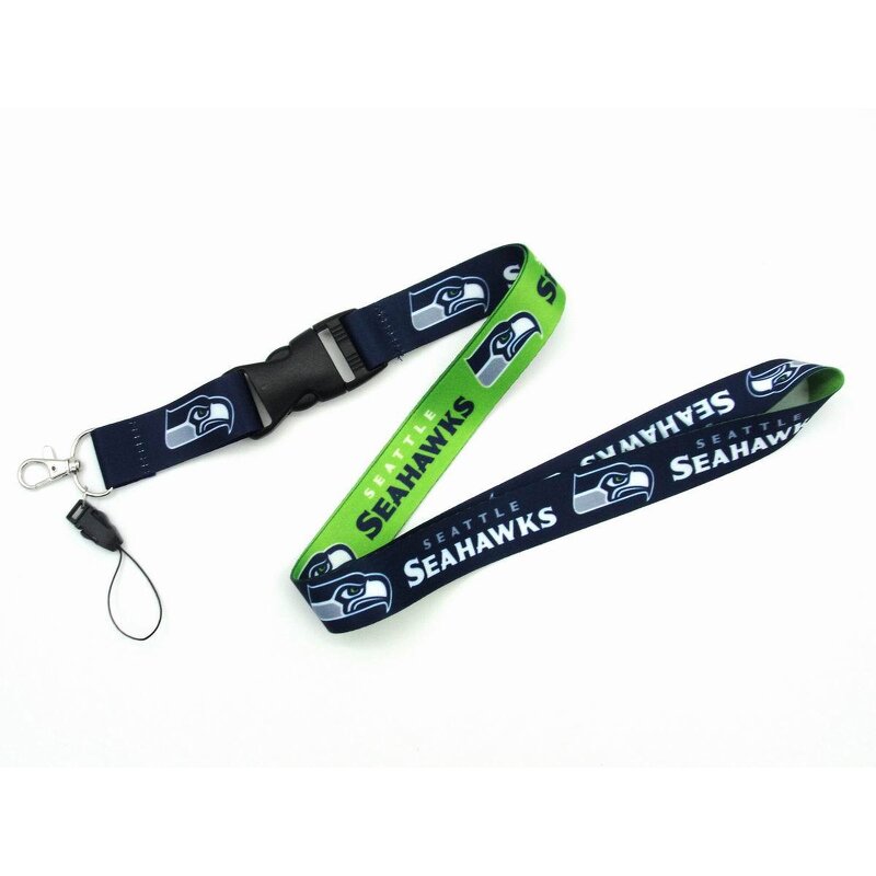 NFL Lanyard Supplier - Custom Thermal Transfer Team Logo Lanyard