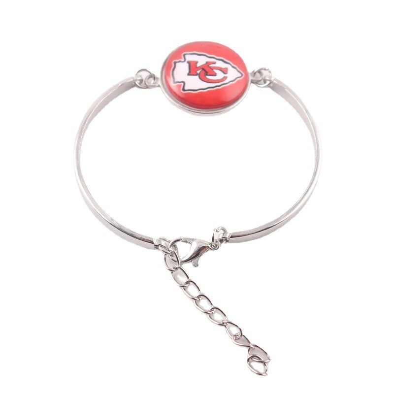 NFL Bracelet Manufacturer - Custom Logo Adjustable Alloy Bangle