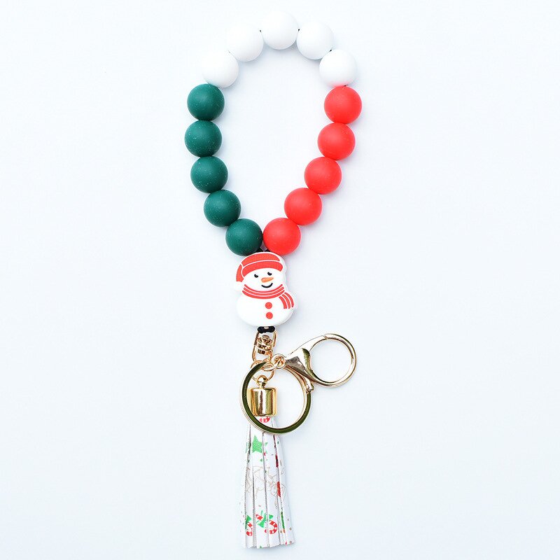 Christmas Tree Keychain Manufacturer - Bulk Silicone Bead Bracelet Gift