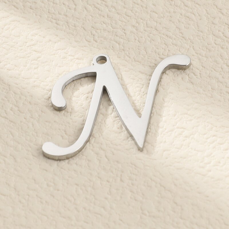 Letter Pendant Keychain Manufacturer - Wholesale A-Z Stainless Steel Charms