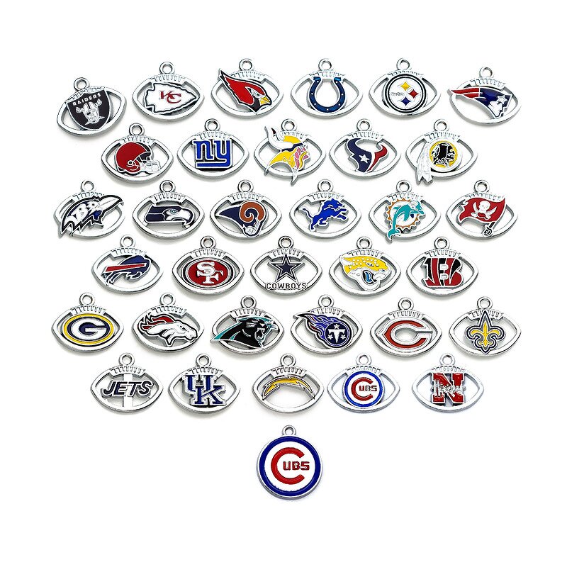 NFL Pendant Supplier - Custom Alloy Drop Team Logo Ornament