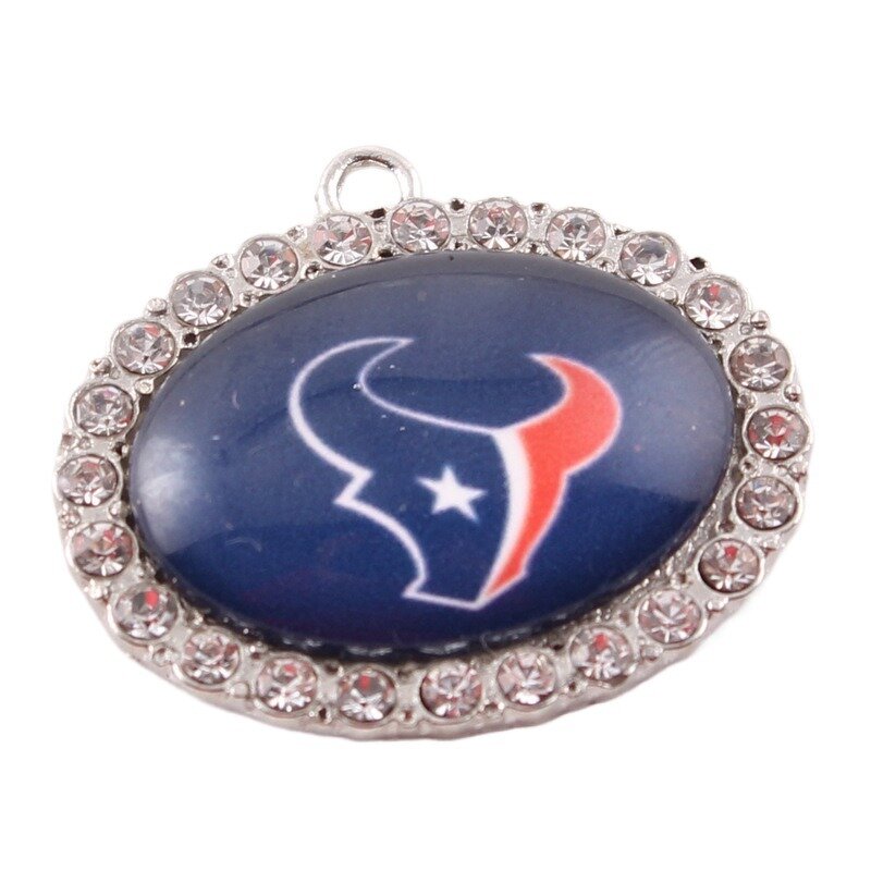 NFL Charms Manufacturer - Wholesale Oval Jeweled Pendant Bracelet