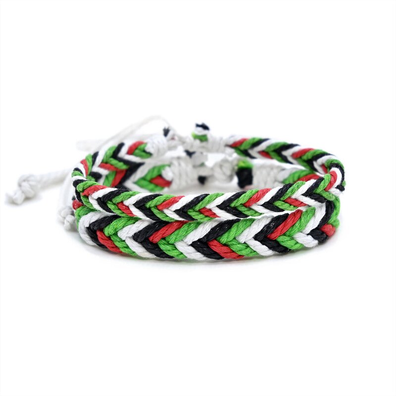 Free Palestine Bracelet Factory - Wholesale Cotton String Wax Line Handmade