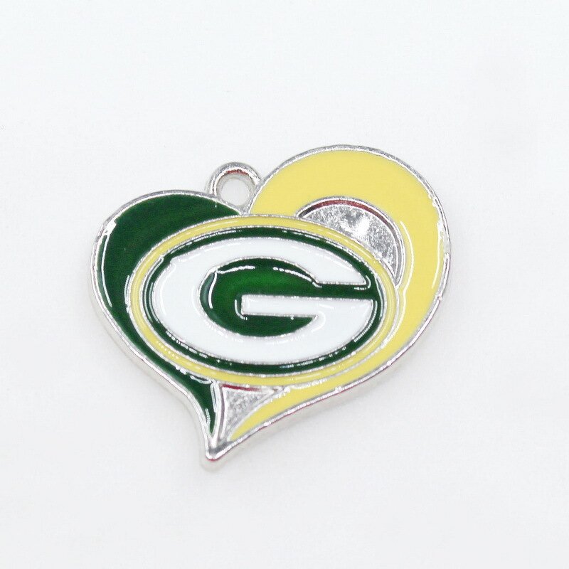 NFL Keychain Charms Factory - Wholesale Heart Shape Team Logo Jewelry