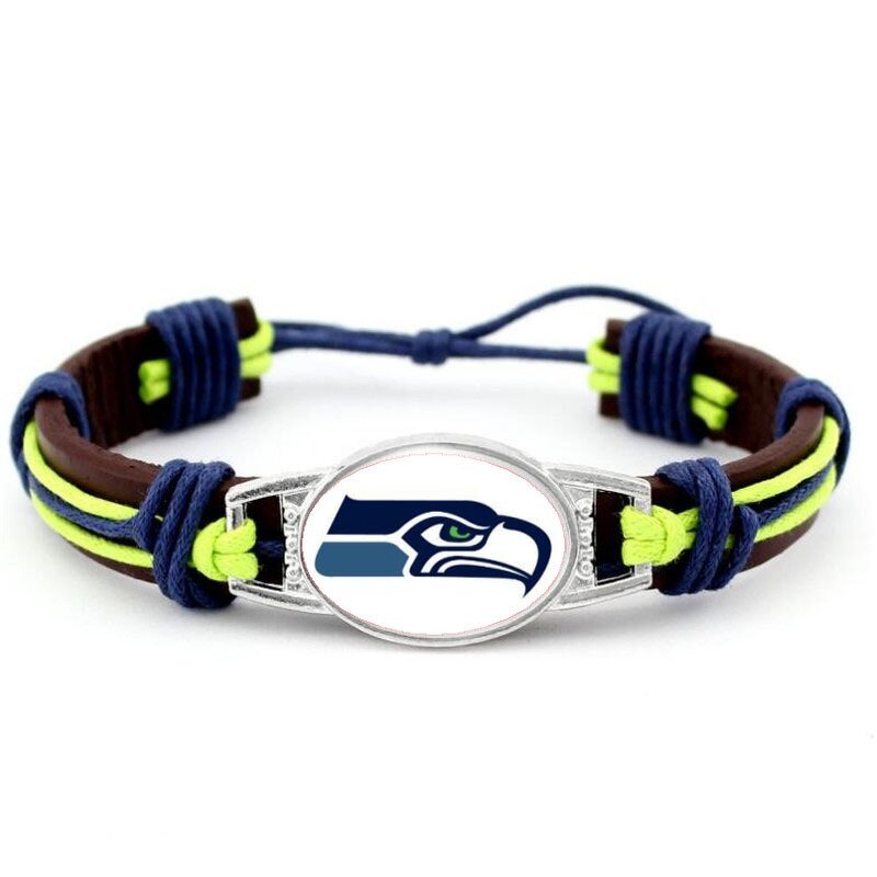 NFL Bracelet Manufacturer - Wholesale Leather Adjustable Team Bangle