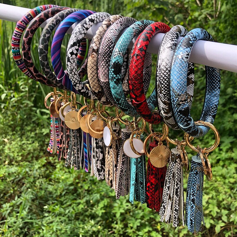 Christmas Keychain Manufacturer - Custom Snowflake Tassel Bracelet for Women