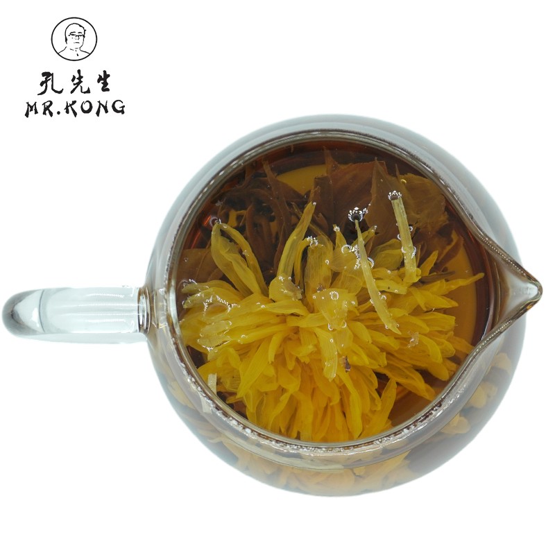 100% Pure Craft Chamomile Tea Blooming Dragon Ball Black Tea Chrysanthemum Flowers Chinese Flavor Slimming Herb 50g Bulk