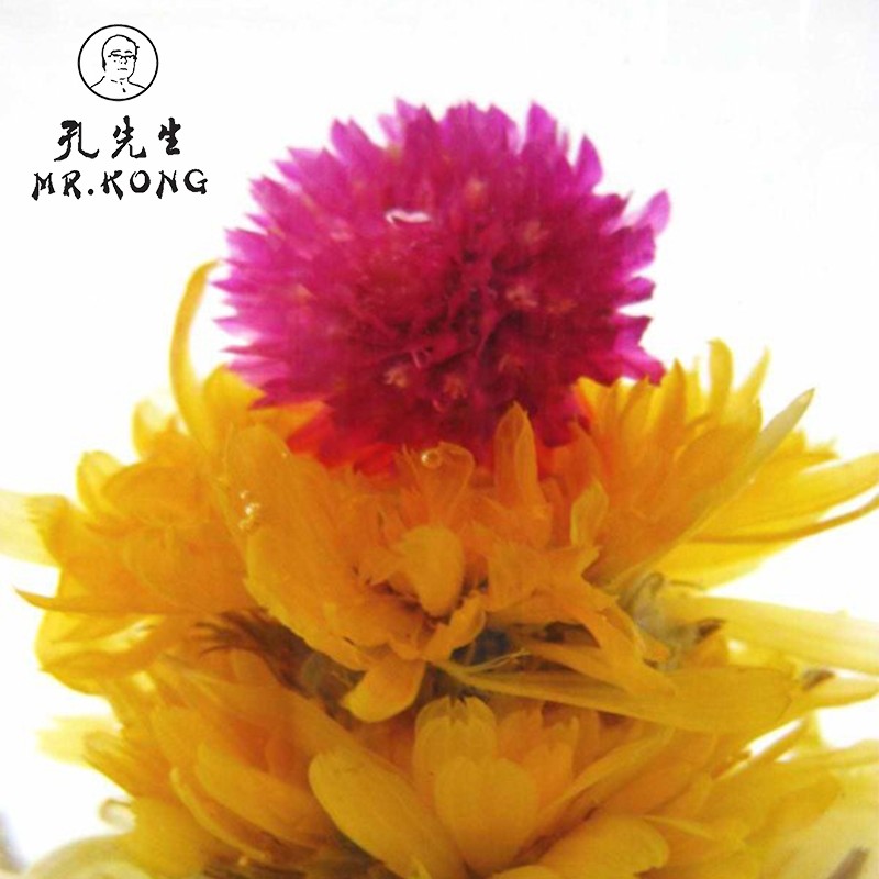 Blended Mini Compressed Tea Ball Blooming Tea Flowering Tea in Random Types Selective Blind Box Packaging with Random Shipping