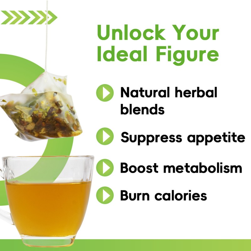 Slimming Weight Loss Herbal Tea Bags Mixed With Natural Herbs Blended Moringa Leaf Dried Tangerine Peel Cassia Seed Detox Tea